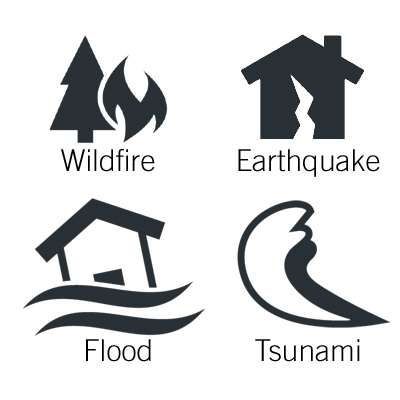 Icon List of Natural Disasters