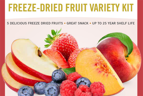 Nutristore Freeze Dried Fruit Bucket
