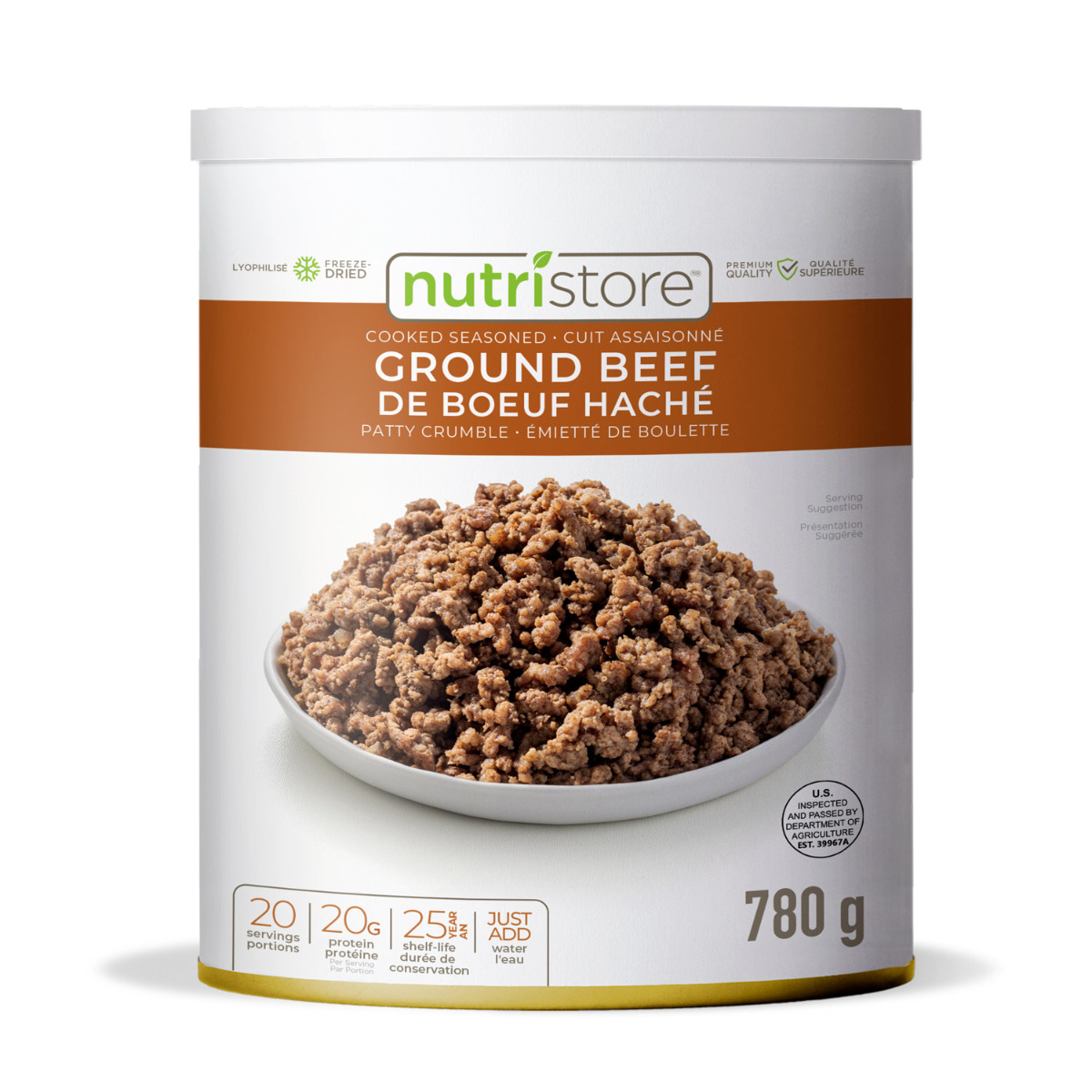 Ground Beef - Freeze Dried (Nutristore #10 Can)