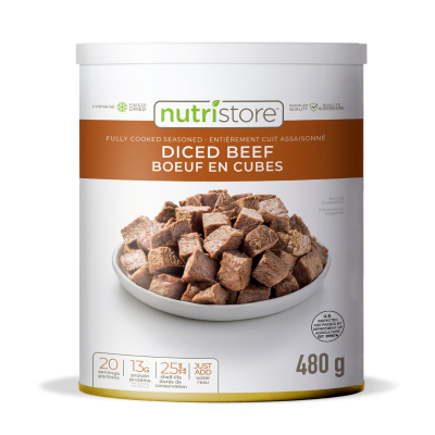 Diced Beef - Freeze Dried (Nutristore #10 Can)