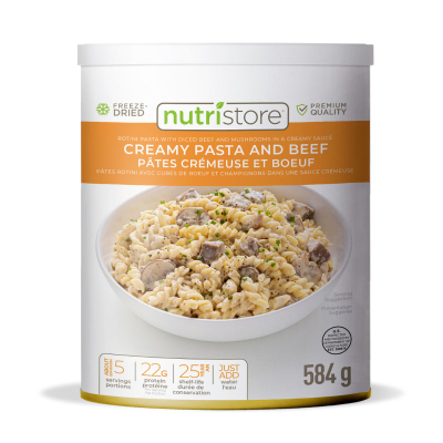 Creamy Pasta and Beef (Nutristore #10 Can)