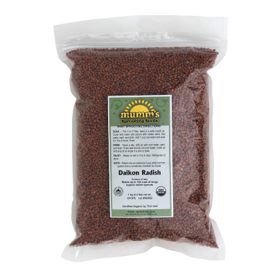 Daikon Radish Sprouts - 1 kg (Mumms Organic)