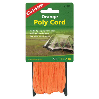 Braided Poly Cord - Orange