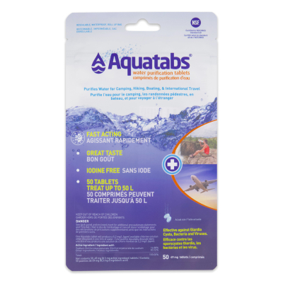 Aquatabs for 1 L - (50 / pkg)