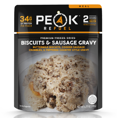 Biscuits and Sausage Gravy Meal (Peak Refuel Pouch)