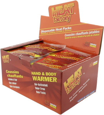 Heat Factory Premium Hand Warmers - Box of 40 Pairs