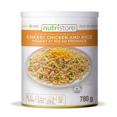 Cheesy Chicken and Rice (Nutristore #10 Can)