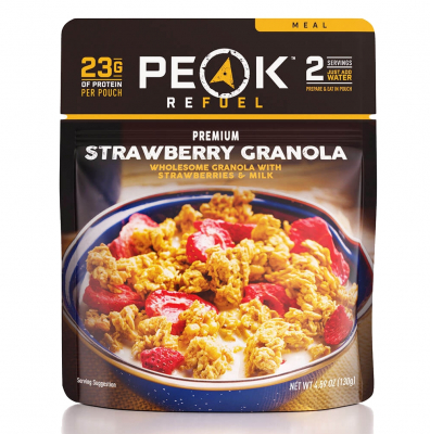 Strawberries & Granola with Milk (Peak Refuel Pouch)