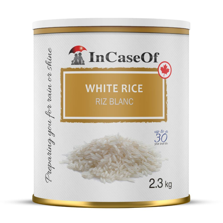 White Rice In Case Of (10 Can) Delicious Emergency & Outdoor Food