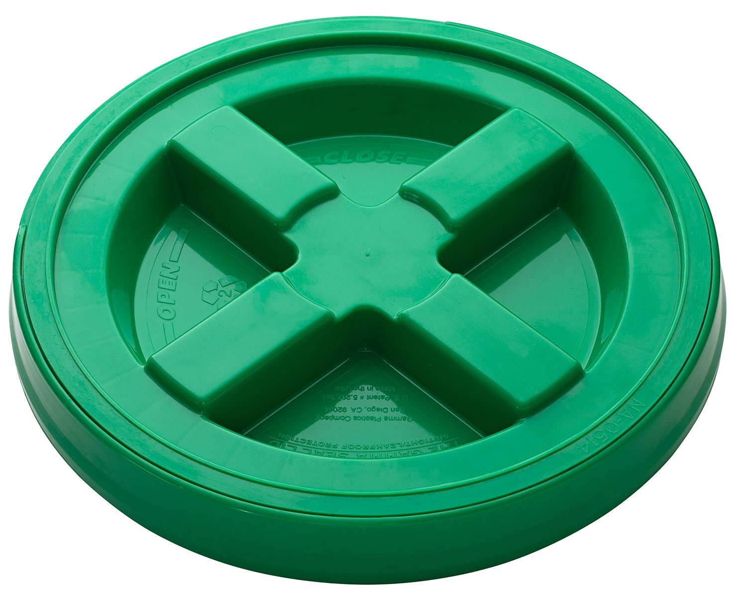 Gamma Seal Lid - (Fits 3.5 - 6 Gallon Bucket) - Green