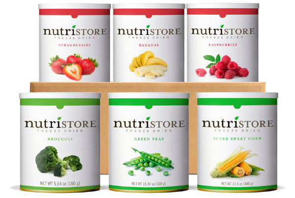 Nutristore Fruit / Vegetable Combo 6 Pack