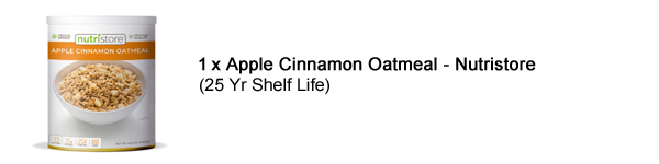 Nutristore Apple Cinnamon Oatmeal