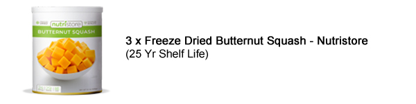 Nutristore Freeze Dried Butternut Squash