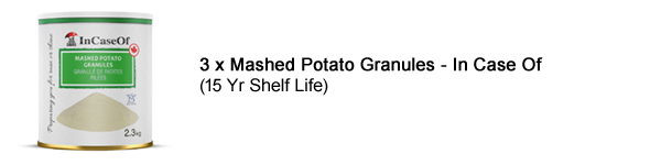 In Case Of Mashed Potato Granules