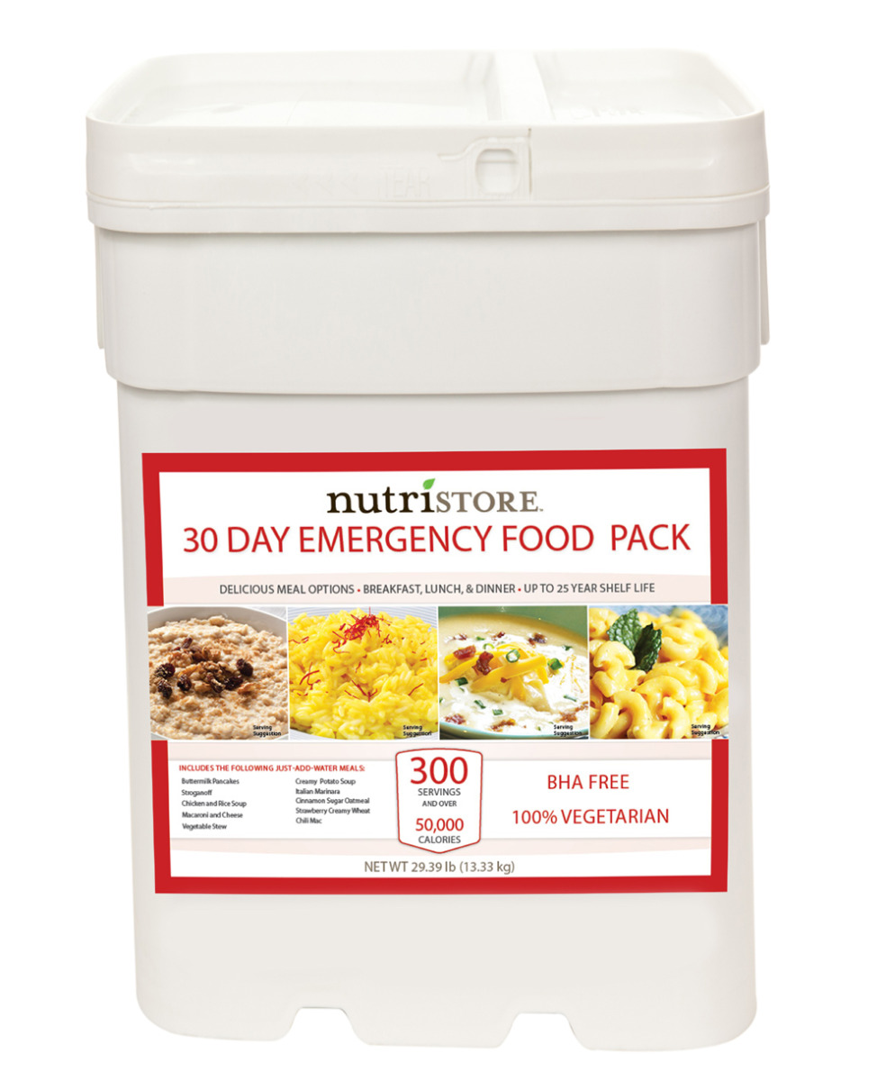 30 Day Emergency Food Pack - Nutristore